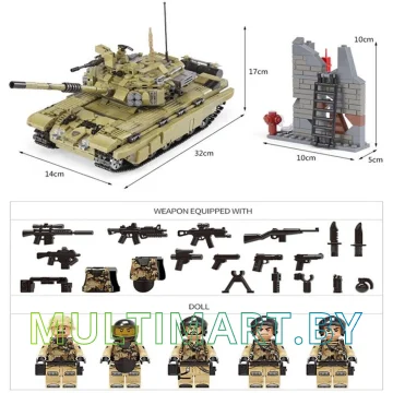 Конструктор XingBao XB-06015 Военный танк Тигр картинка 6